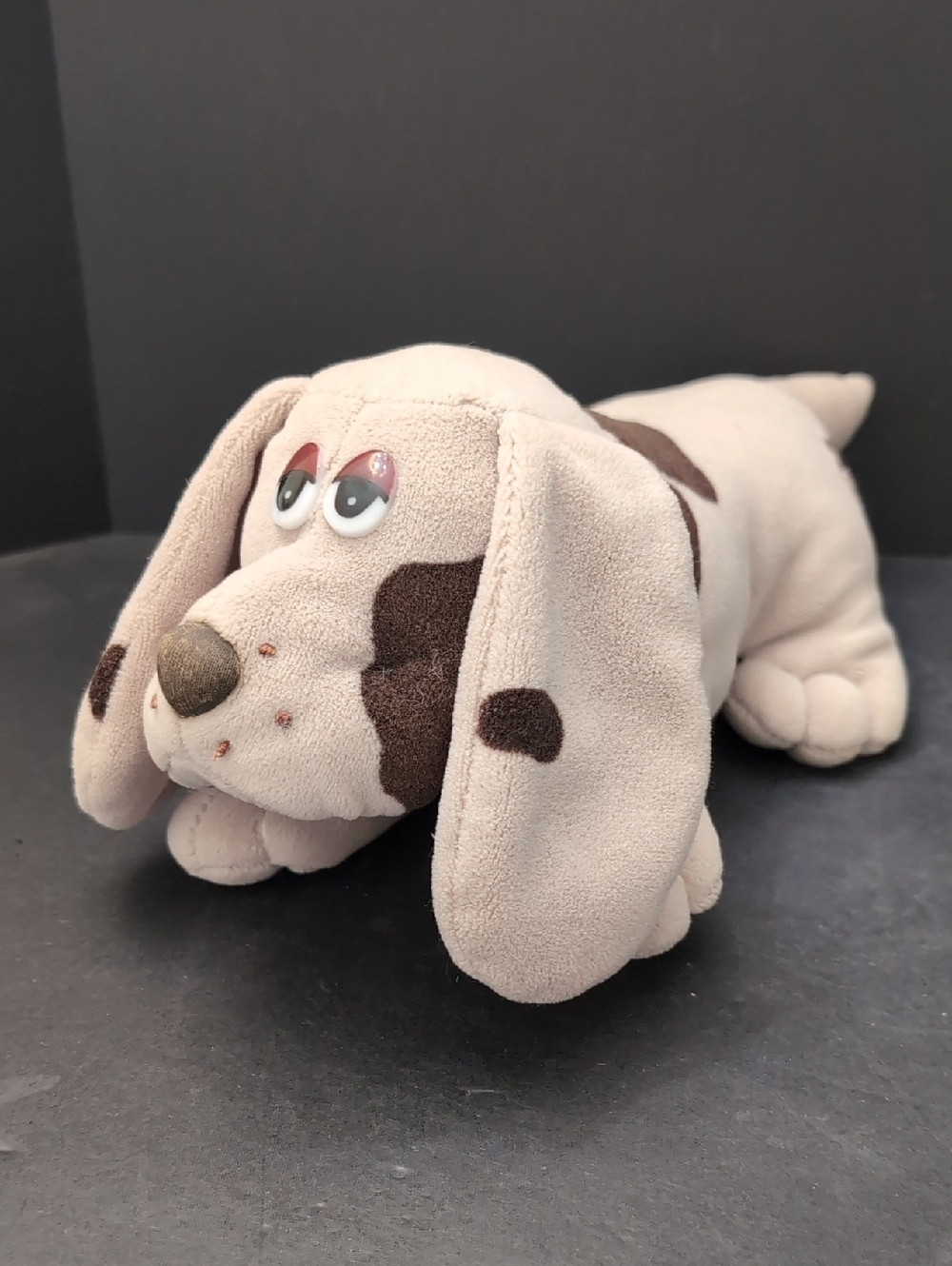 VGT,Pound Puppies 1984 Stuffed Plush Brown/Tan Long Eared Dog Toy.
